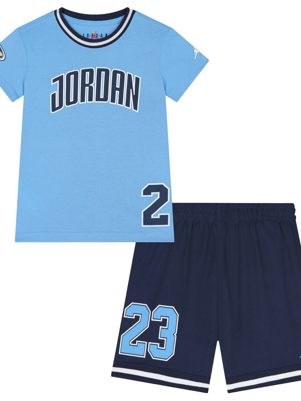 Jordan Sky Blue and Navy Athletic Two-Piece Set